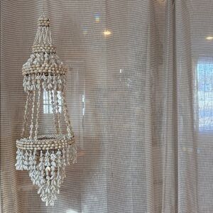 Vintage Cowrie Shell Plant Hanger